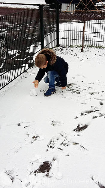 sneeuwpop maken kinderopvang