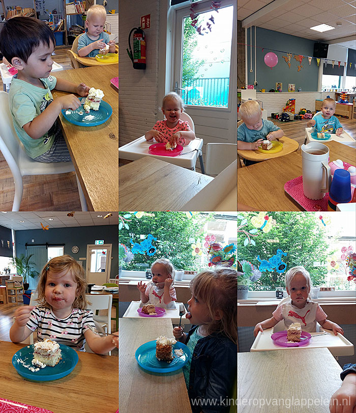 taartje eten opvang kinderen lappelein jarig